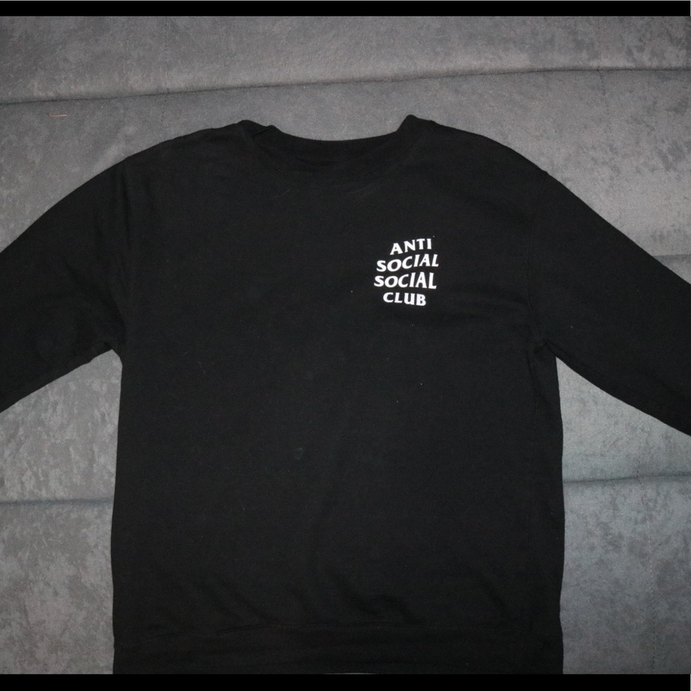 Anti Social Social Club Kkoch Black Crewneck